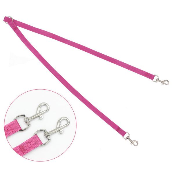 

90cm*1.5cm hook traction rope cat adjustable nylon puppy walking dog double head leash