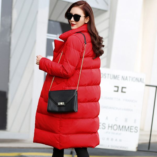 

2021 new thick women's duck down jackets parkas coat mujer kj500 iuw1, Black