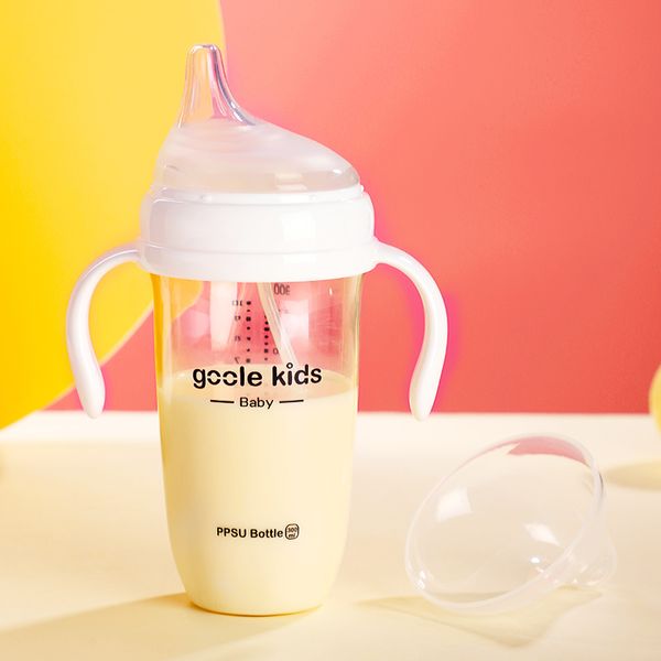 

milk baby ppsu straw big learning bottle drinking duck beak anti falling newborn water cup