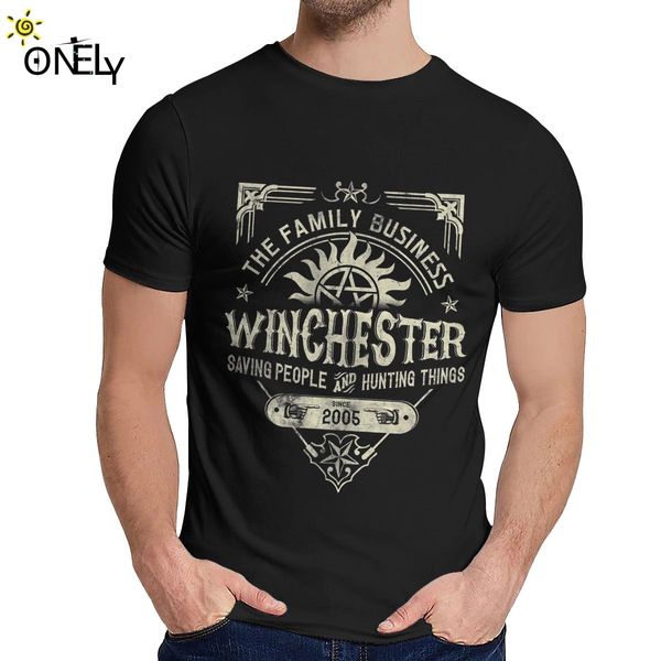 

спорт для man t shirt очень винчестер бизнес сверхъестественное лета хлопка круглый воротник рубашки vintage tee
