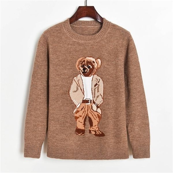 

autumn winter sweater thick warm pullovers fashion cartoon jacquard knit sweater women o-neck pullover jumpers 201209, White;black