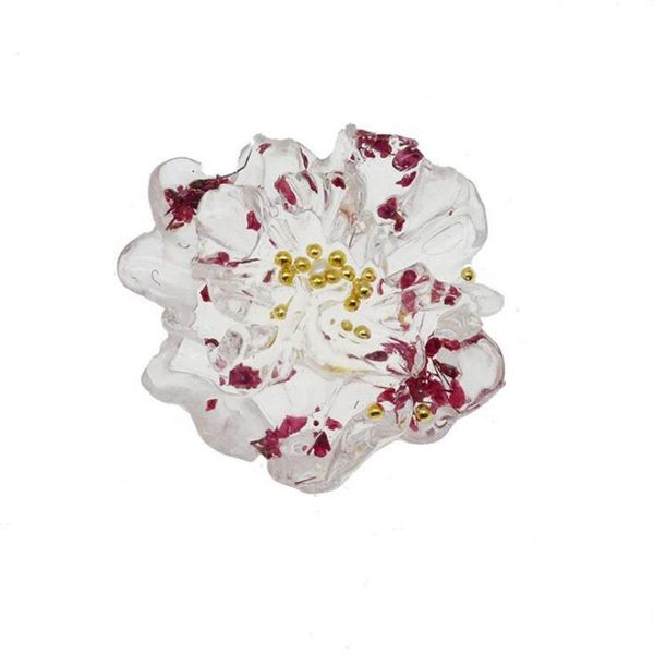 

4pcs lot resin transparent flower loose beads flower resin charms diy handmade jewelry hair accessories earring nail accessories wmtqov, Black