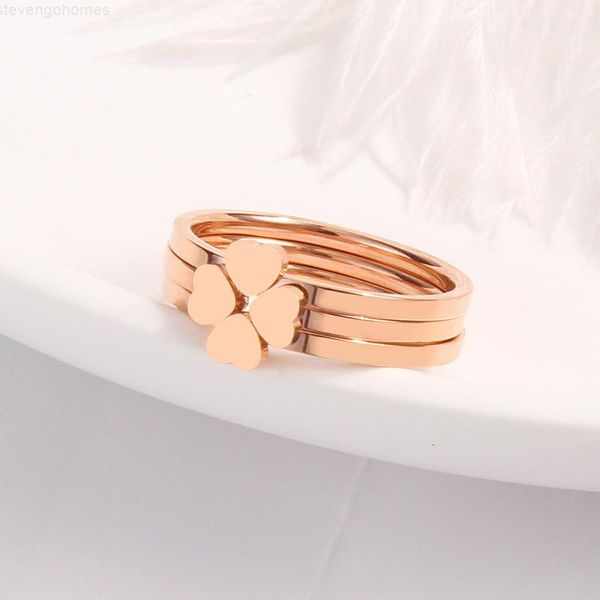 

set knock wedding rose gold peach heart wholesale 3 factory / 1set stainless steel bridal ring for women jewelry, Slivery;golden