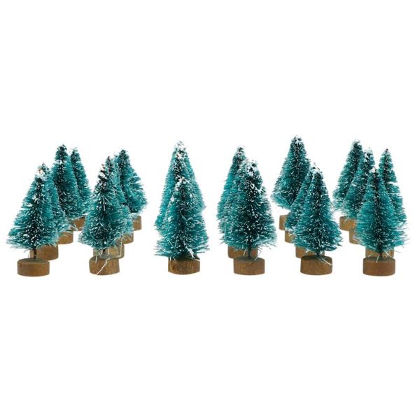 

24pcs mini christmas tree decor deskadornment party supplies for home shop
