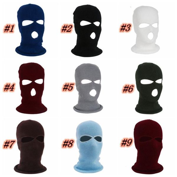 

new fashion knit ski hat sports windproof face shield beanie cap snow winter warm cycling mask 16 colors zza1123 1 n8yzw, Black