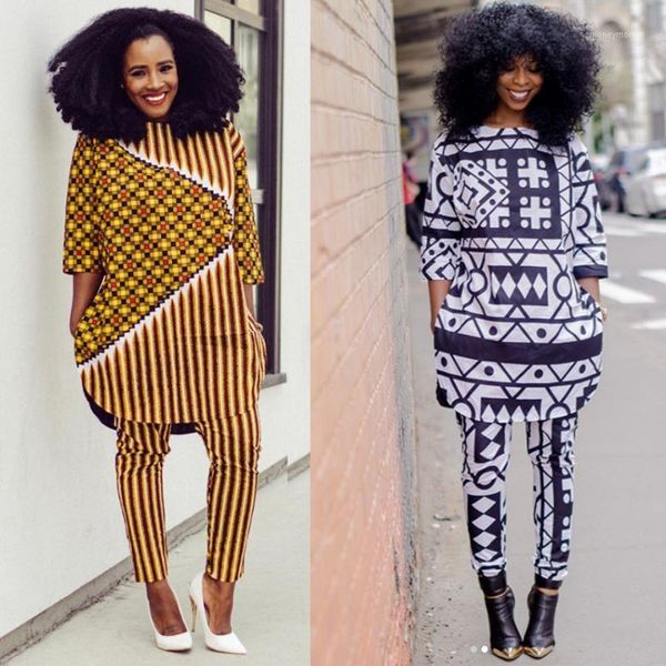 

ethnic clothing african clothes for lady fashion dashiki and pants suit high waist trousers dresses women plus size clothing1, Red