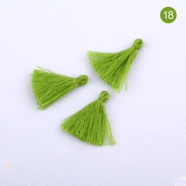 

200pc 3cm mini cotton thread fabric tassel diy pendant jewelry bracelet key making fringe trim craft tassels sewing accessories h jllval