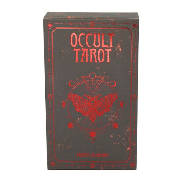 

occult tarot 78 divination cards set deck oracle card family party playing cards board solomonic ancient magickal grimoires toy