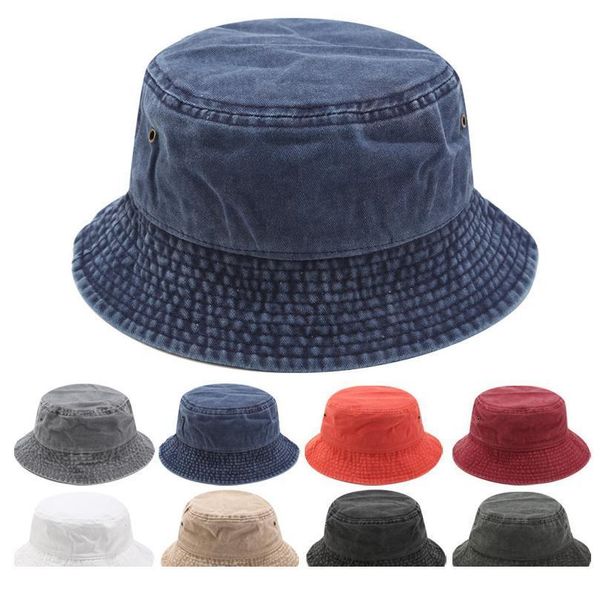 

women foldable washed denim bucket hat men spring summer jeans hat outdoor fishing dad cap vintage fisherman hat sun pr jlljdu, Yellow