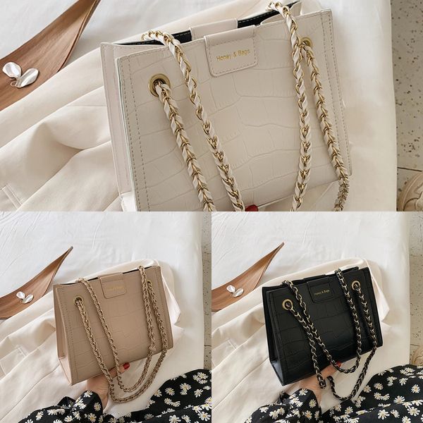 

women 2020 winter new korean fashion versatile chain women's shoulder bag ethnic groupfrench minority design women's bag 7h0xo