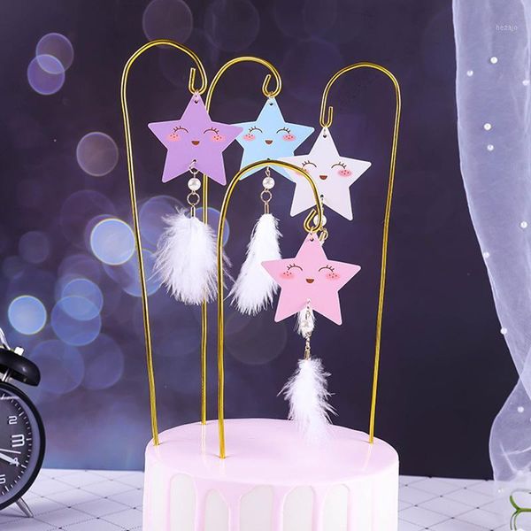 

other festive & party supplies stars happy birthday cake er cute cartoon metal cupcake for wedding girls decorations baby shower1