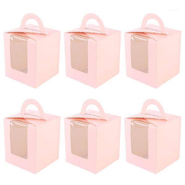 

50pcs cake boxes creative portable white card cake boxes for party1