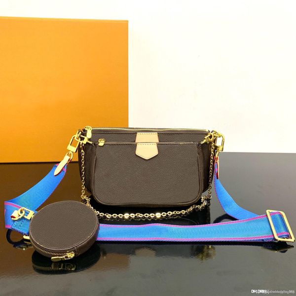 

2021 fashion designer classic women bag print letter chain bag genuine leather card wallet crossbody purse shoulder messenger