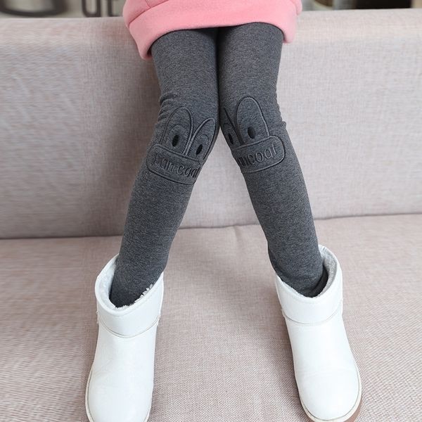 Ragazze adolescenti Leggings Cartoon pantaloni caldi per ragazze abbigliamento bambini pantaloni 3 5 7 9 11 12 anni nuovi bambini inverno Legging LJ201019