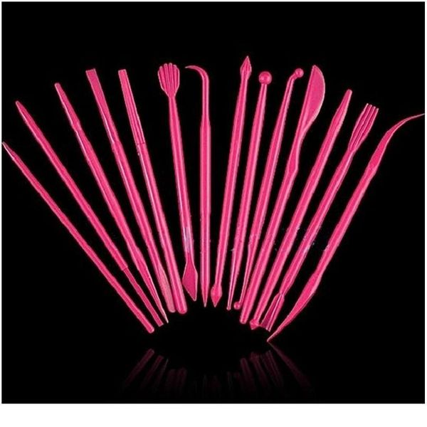 

plastic clay sculpting 14pcs/set wax carving pottery tools carving sculpture shaper polymer modeling cl jllwan