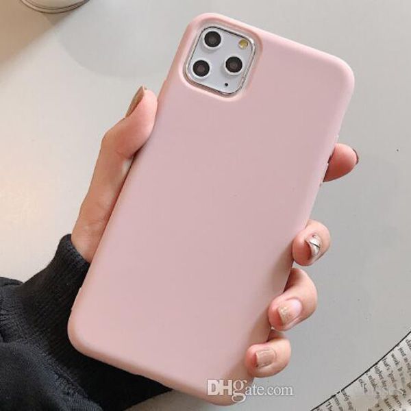 

100pcs phone case frosted color tpu candy color thickened all-inclusive drop-resistant for iphone 6s 7 8 xr xs 11 pro max plus