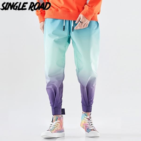 

singleroad men's joggers men harem pants color gradient hip hop japanese streetwear trousers male sweatpants pants man 201114, Black
