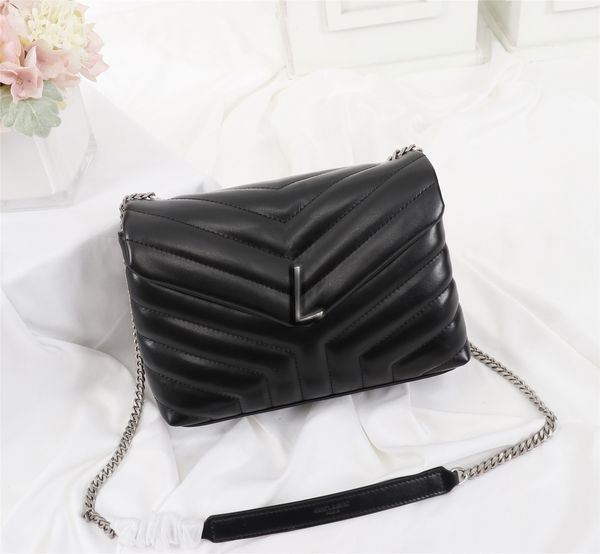 

new handbag 7a high-end quality fashion handbag one shoulder diagonal cross leather woman's bag elegant bag interior compartment 487218