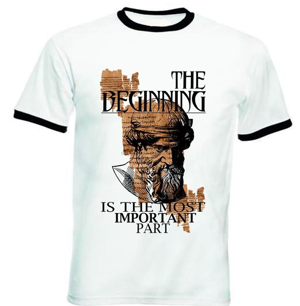 

s t shirts summer style fashion swag plato the beginning quote new black ringer cotton t shirt sport hooded sweatshirt hoodie