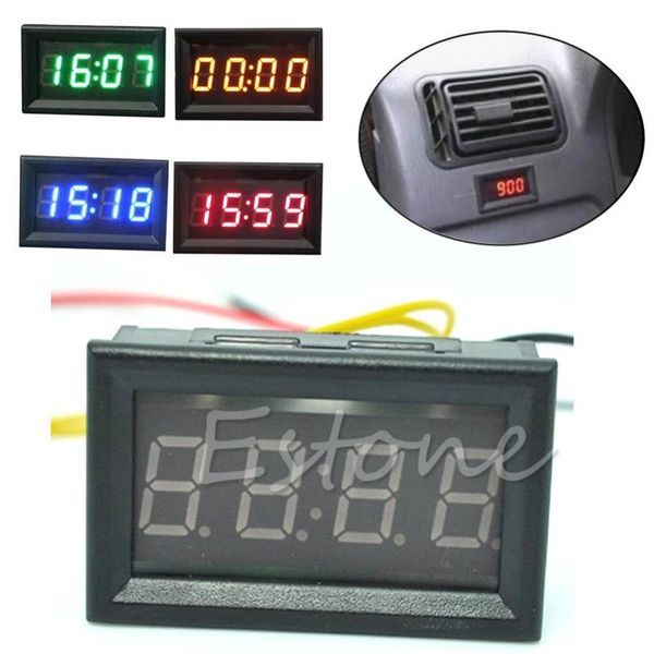 

12v/24v car motorcycle accessory dashboard led display digital clock 12v bbypdz