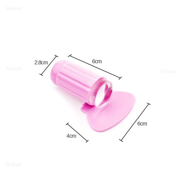 

multicolor nail stamper template plastic sile jelly head stamp gel polish scraper nail art flower print stamping pla qylvnj