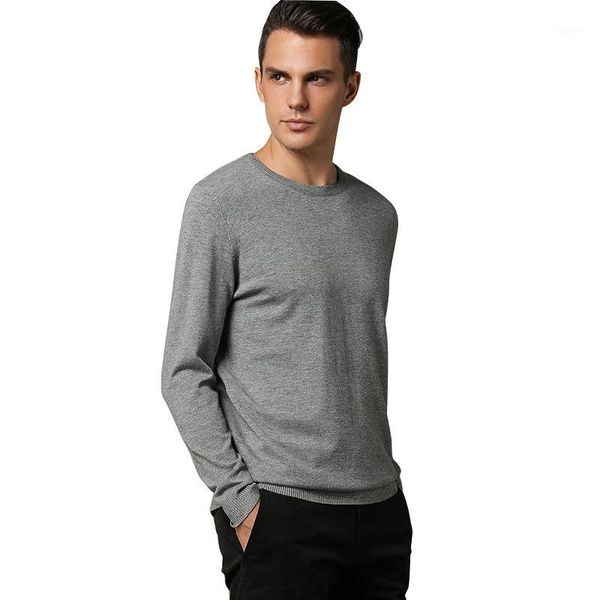 

mens sweaters 2020 cashmere solid pullover round neck long sleeve shirt men's sweaters woolen knitwear pull homme soft jumpers1, White;black
