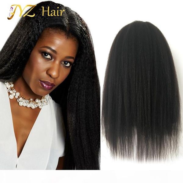 

jyz pre щипковых человеческих волос фронта шнурка парики полный шнурок человеческих волос парики kinky straight для чернокожих женщин парик, Black;brown