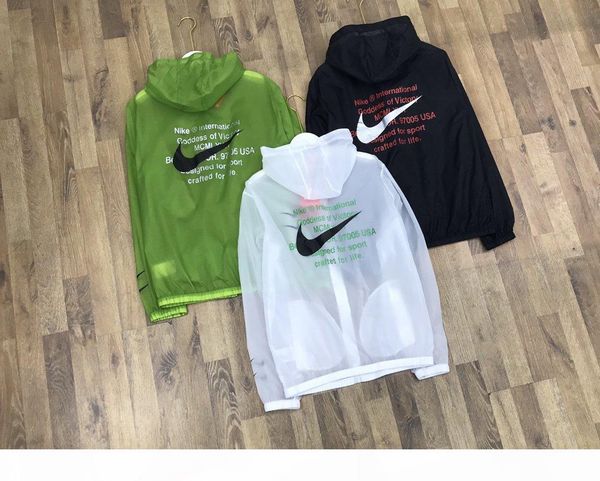 

2020 european and american style ladies and men's sun protection jackets casual fashion classic printing all-match jackets, Black;brown