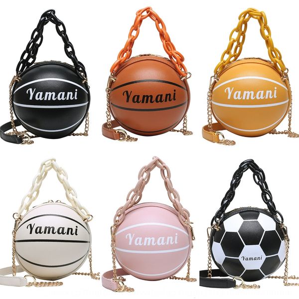

basketball 2020 new online red personality spoof pink basketball bag women's versatile ins chain messenger bag wv9mp