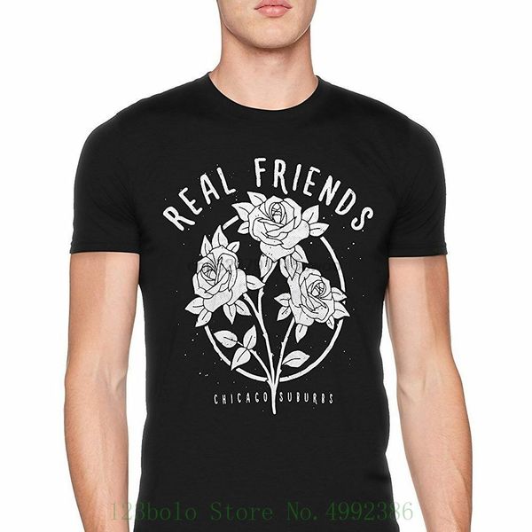 

real friends - flowers t shirt - new official tee 100% cotton humor loose crewneck tee shirts sport hooded sweatshirt hoodie