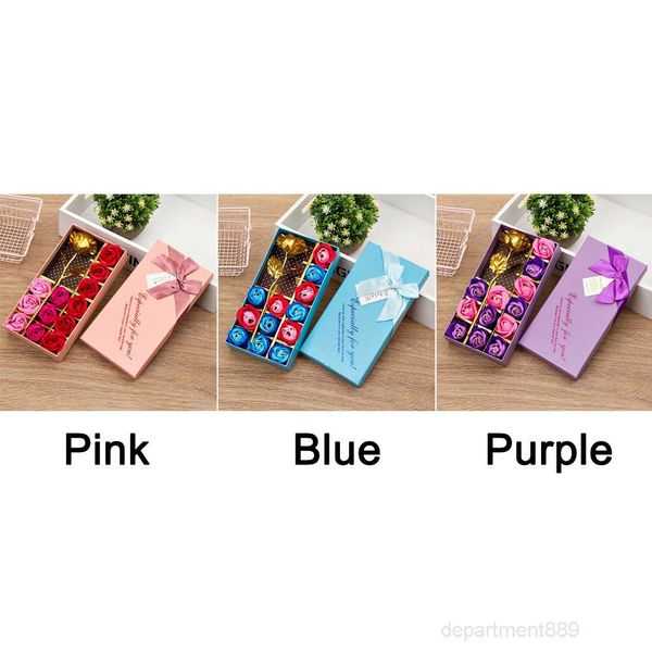 

a-soap flower with box love romantic valentine's day fragrant artificial rose decoration gift girlfriend anniversary