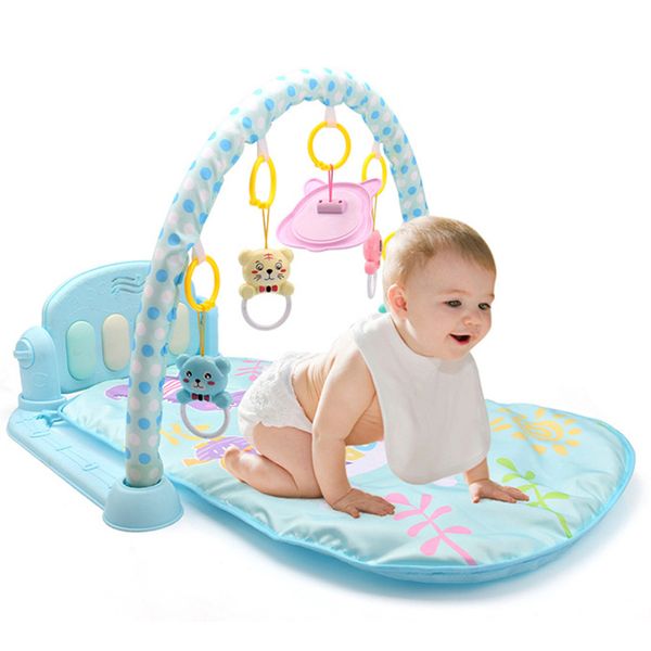 Novo bebê atividade ginásio pedal piano recém-nascido equipamento de fitness animal brincar tapete tapete tapete de brinquedo bebê dormir esteira tapete brinquedos lj201114