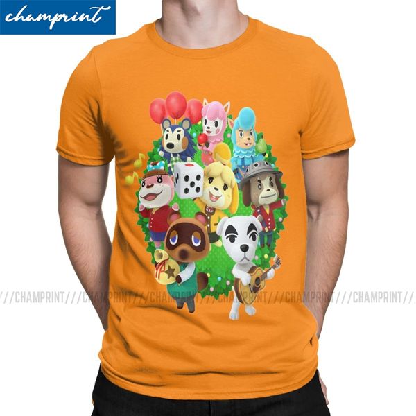 

animal crossing t shirts men novelty t-shirt round neck new leaf game tees short sleeve clothes big size sport hooded sweatshirt hoodie