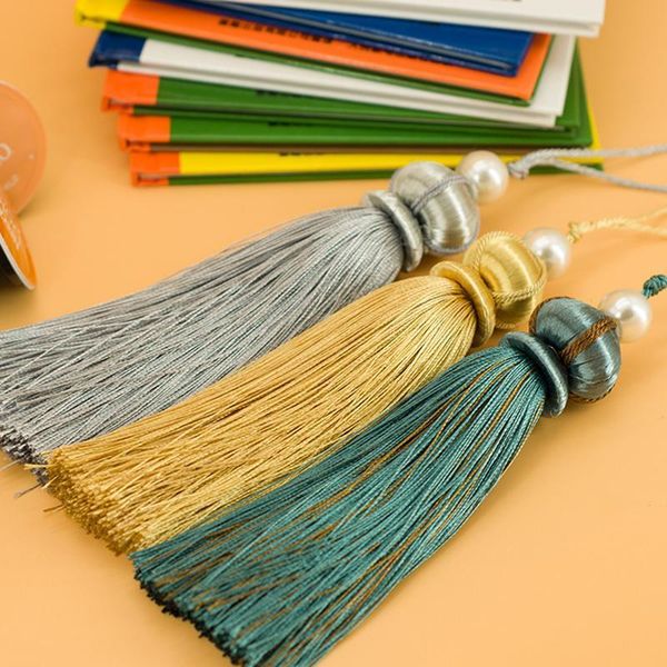 

wholesale 6pcs lot 14cm tassel with hanging rope silk sewing tassels trim decorative key tassel for curtains home decoration h qylgvc