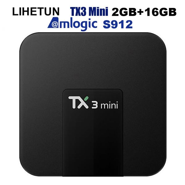 

tx3 mini android 8.1 tv box 2gb 16gb amlogic s912 otca core 2.4g wifi 4k youtube google netflix set box
