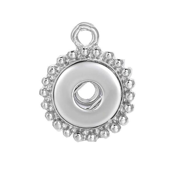 

10pcs/lot interchangeable diy charm snap buttons 12mm snap jewelry finding for make snap button bracelets bbyknr, Silver