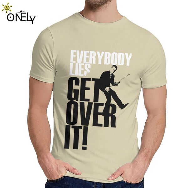 

sport everybody lies t shirts men dr house gregory house md tee shirt round neck graphic print men 100% cotton plus size t shirt