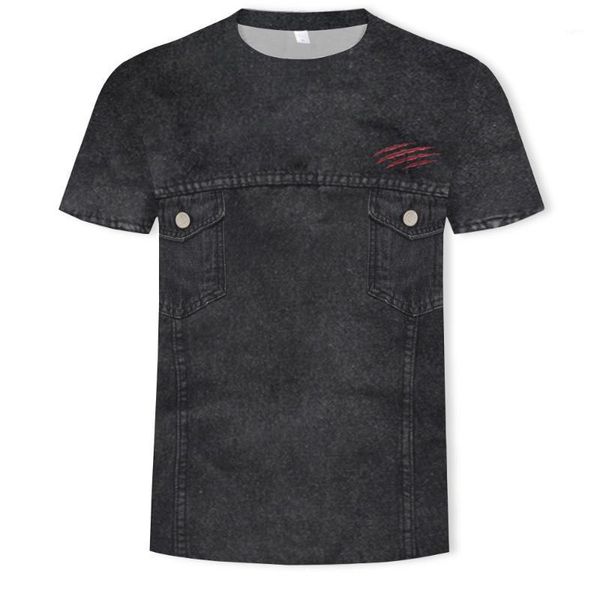 

direct deal explosive money jean legging printing man round collar short sleeve fashion t-shirt1, White;black