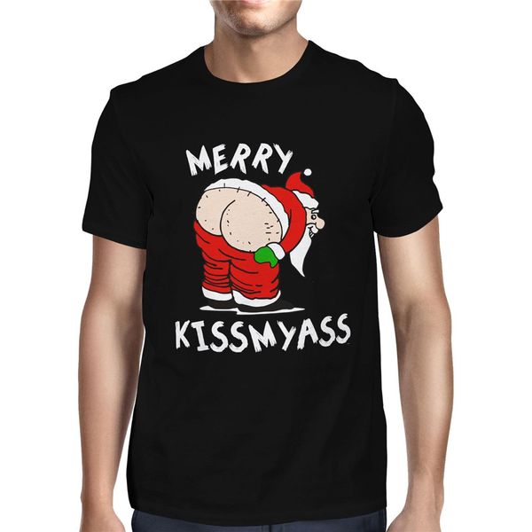 

1tee mens merry christmas kissmyass популярный балахона дизайнеры футболка толстовка