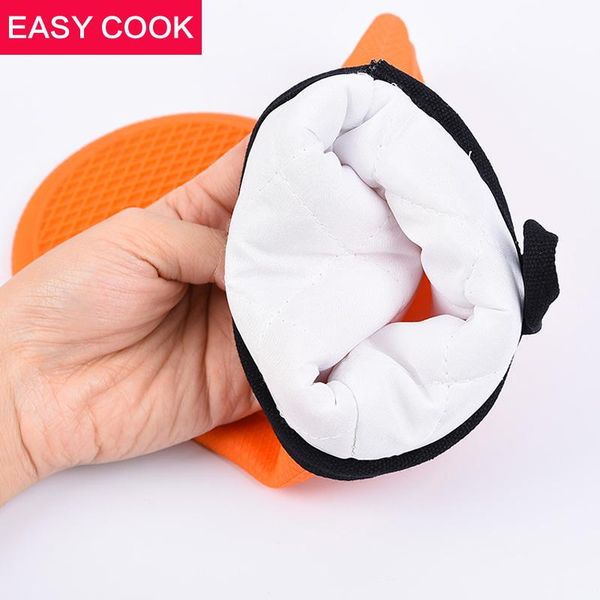 

1pcs color random microwave oven gloves silicone oven mitts slip resistant bakeware kitchen cooking cake baking tools bbyneq packing2010