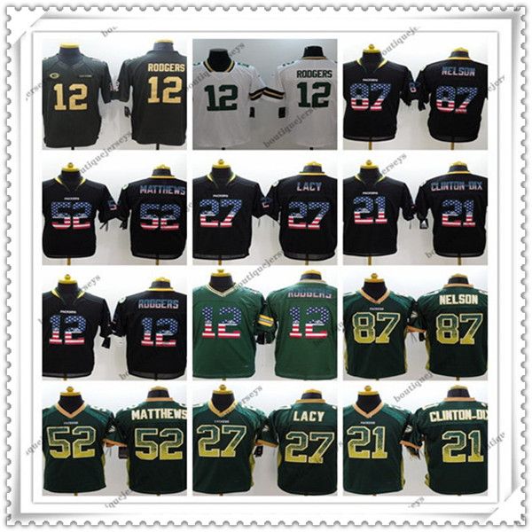 

custom green bay packers 17 devante adams 12 aaron rodgers 50 blake martinez 33 aaron jones nfl legend football jersey 04, Black;red