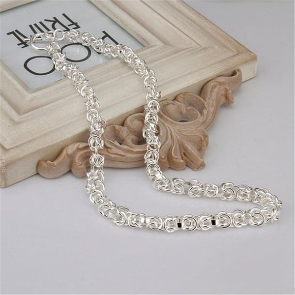 

wholesale men women wedding party silver color fine charm to chain necklace fashion jewelry n060 h sqcvrp