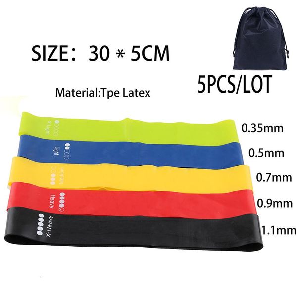 

5 уровней сопротивление bands упражнения упругого фитнес обучение йога петля группа тренировка тросовых полосы sqcvhl buy_home