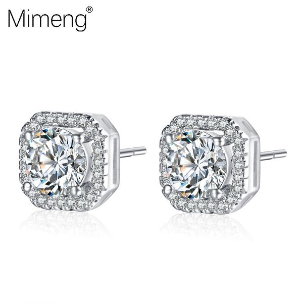 

925 sterling silver womens designer earrings korean ear studs made in china earings simplicity jewelry women fashion luxury hoop ft114, Golden;silver