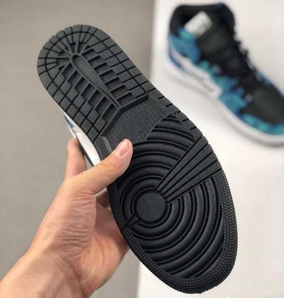 

mens 1s tie-dye wmns high og basketball shoes athletics men women sport sneakers outdoor trainers zapatos des chaussures, Black