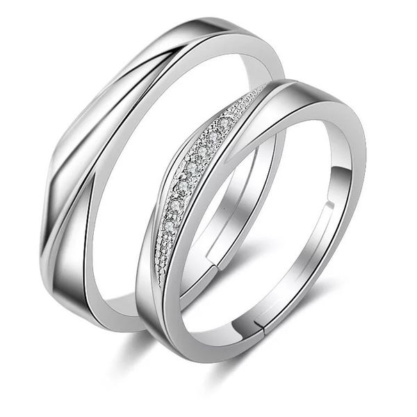 

classic simulation six claw mossan wedding couple taurine diamond ring female jewelry, Silver