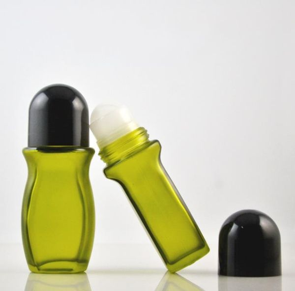 

50ml glass roll-on deodorant bottles glass-tumbling pain bottle fragrant body dew bead bottle-for natural deodorant-moisturizer sn6232