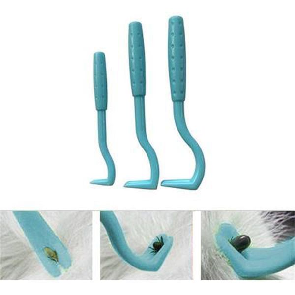 

3pcs/set pet flea remover tool scratching hook remover pet cat dog grooming supplies tick picker flea removal tool bbybha