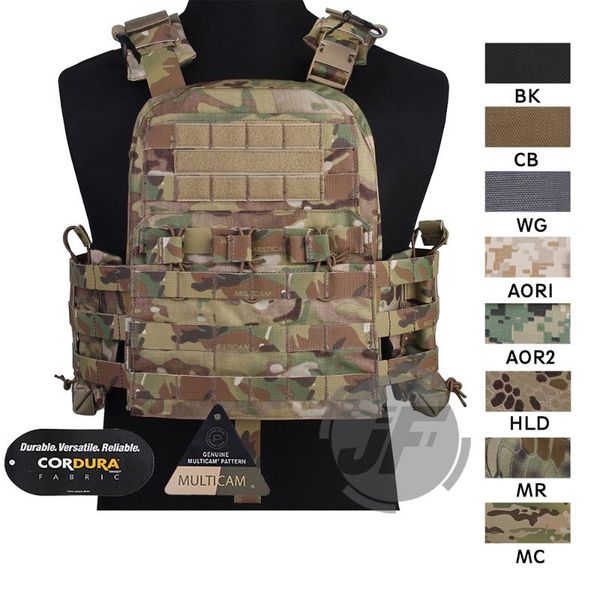 

hunting jackets navy cage plate carrier ncpc vest emersongear tactical molle adjustable doffing versatile armor w/cummerbund, Camo;black