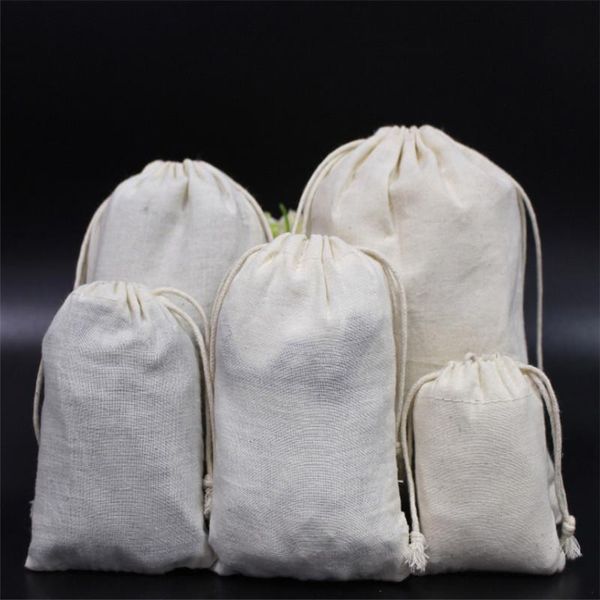 

10pcs хлопчатобумажную ткань сумки dust proof пакет drawstring мягкие чехлы новые прибыл полезные корзина чехол 10x15cm 13x18cm 15x20cm bbyp